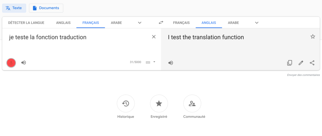 interprète Google Assistant traduction