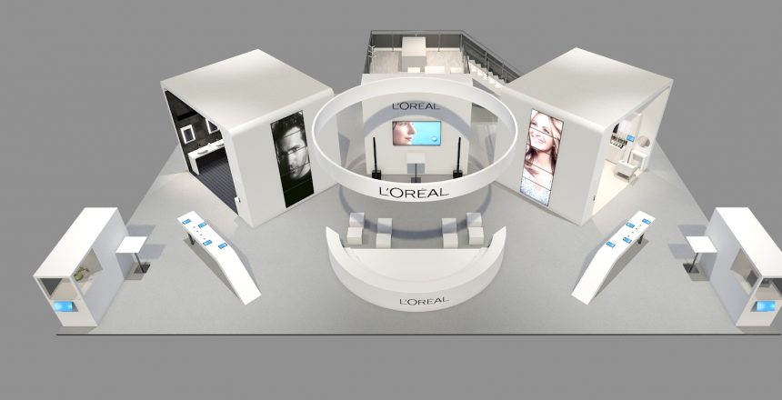 Stand l'Oréal  VivaTechnology Paris 2018 avec ses dernières innovations Beauty Tech